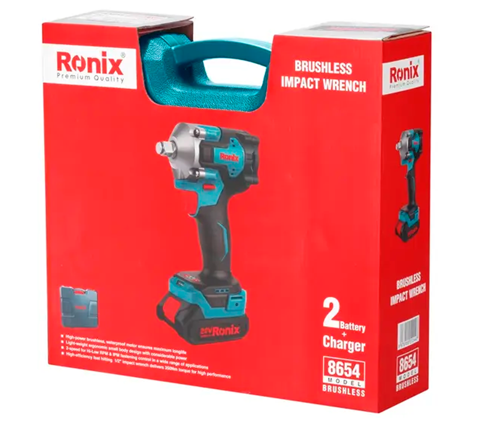 Masina de insurubat cu impact RONIX 8654 20V 2Ah 350Nm-11