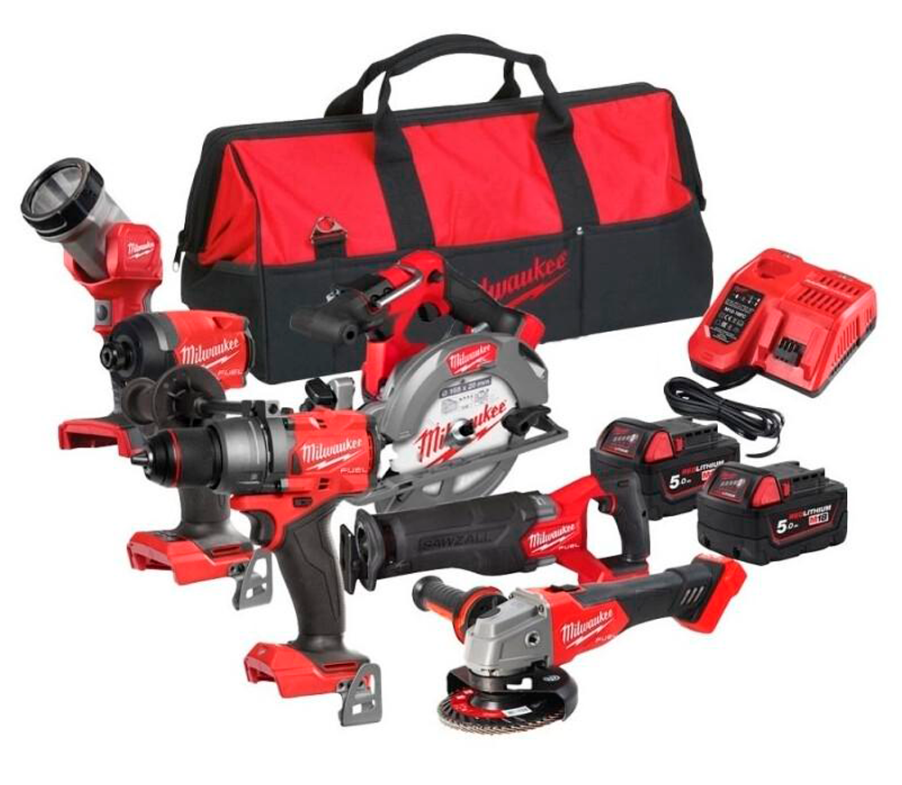 Set de 6 unelte cu acumulator MILWAUKEE M18 FPP6G3-502B