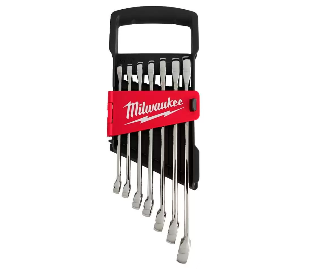 Set de 7 chei combinate cu clichet Milwaukee Maxbite 8-17mm