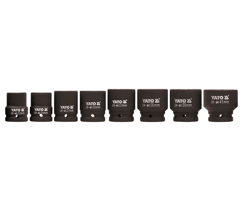 Set de 8 duze tubulare de impact YATO YT1115 22-41 mm