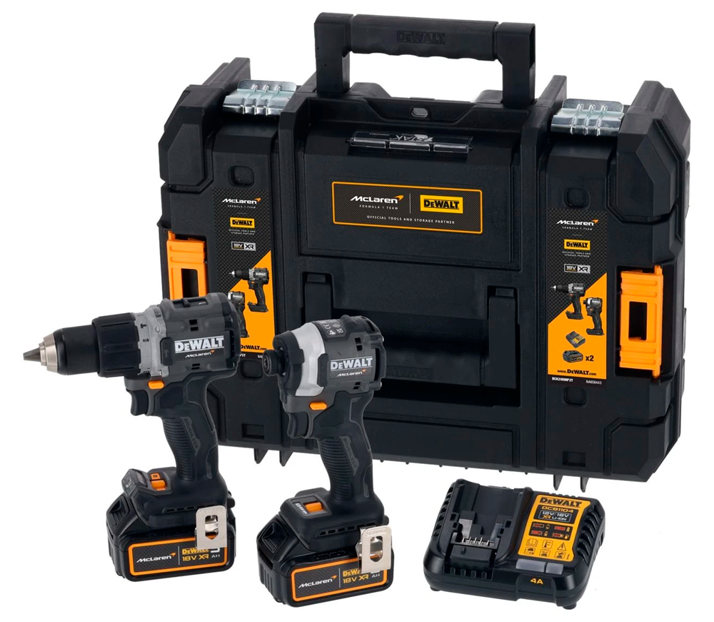 Set de unelte cu acumulator DEWALT McLaren F1 Team DCK200MM2T-QW