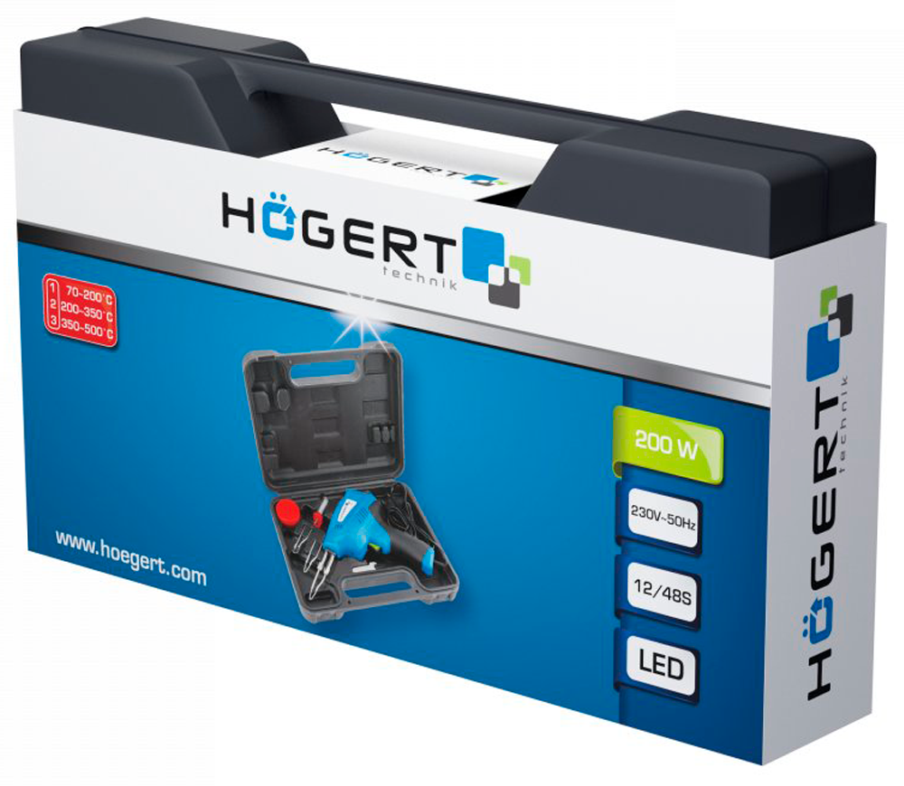 Stație de lipit cu impuls HOEGERT HT2C311 200w 500°C Rețea-3