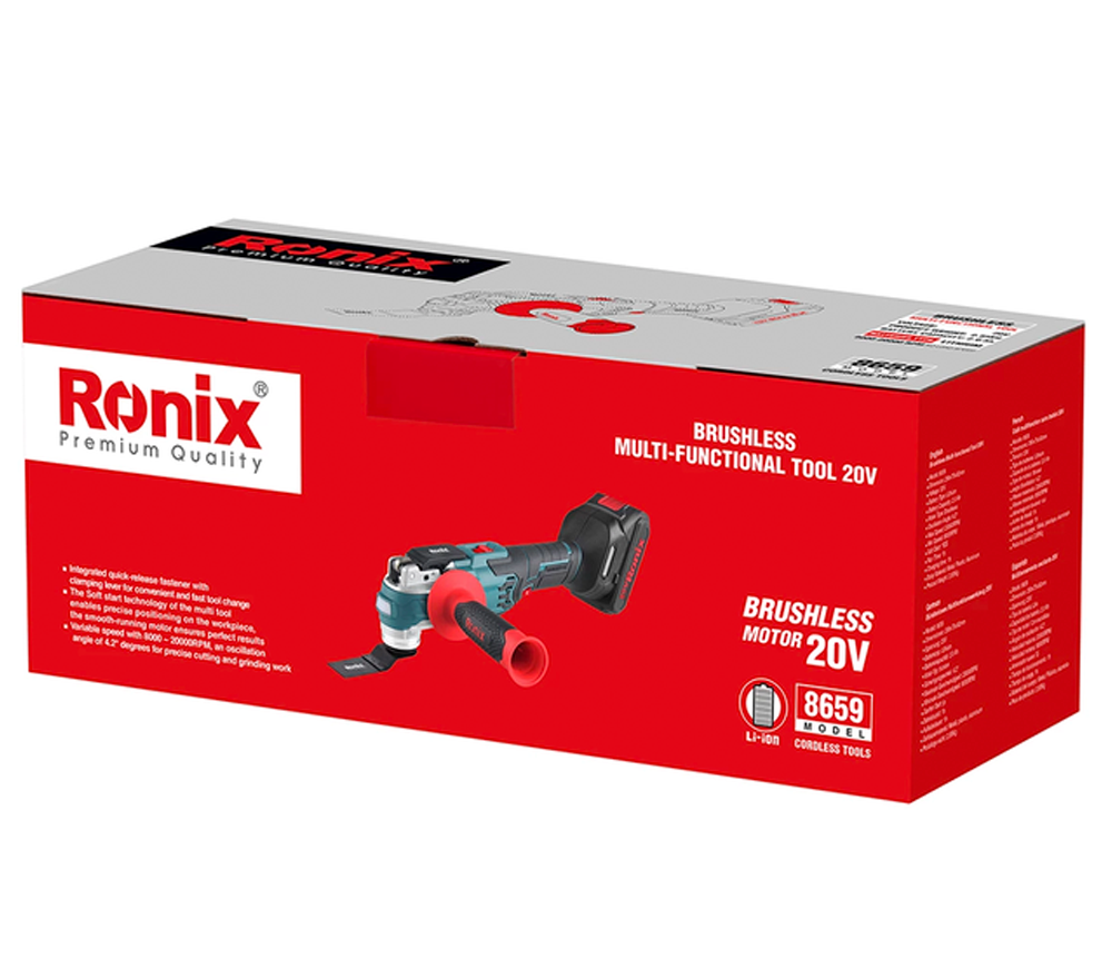 Uneltă multifuncțională fără fir RONIX 8659  20V  2Ah 20000osc/min-2