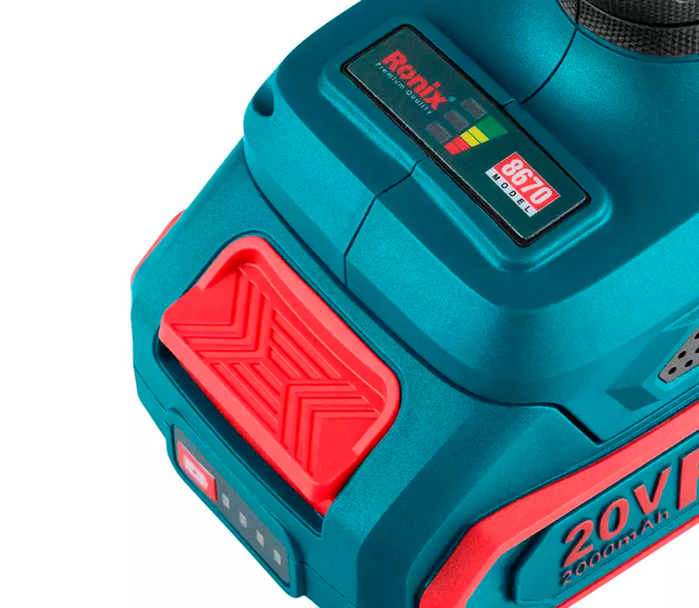 Masina de înșurubat cu percuție RONIX 8670 20V 2Ah-7