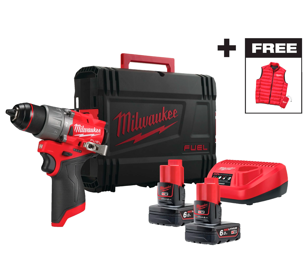 Шуруповёрт аккумуляторный ударный MILWAUKEE M12 FPD2MC-602X 12В 6Ач