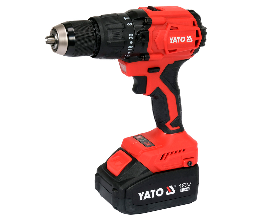 Mașină de înșurubat cu percuție cu acum. YATO YT8277915 18V 4Ah-2
