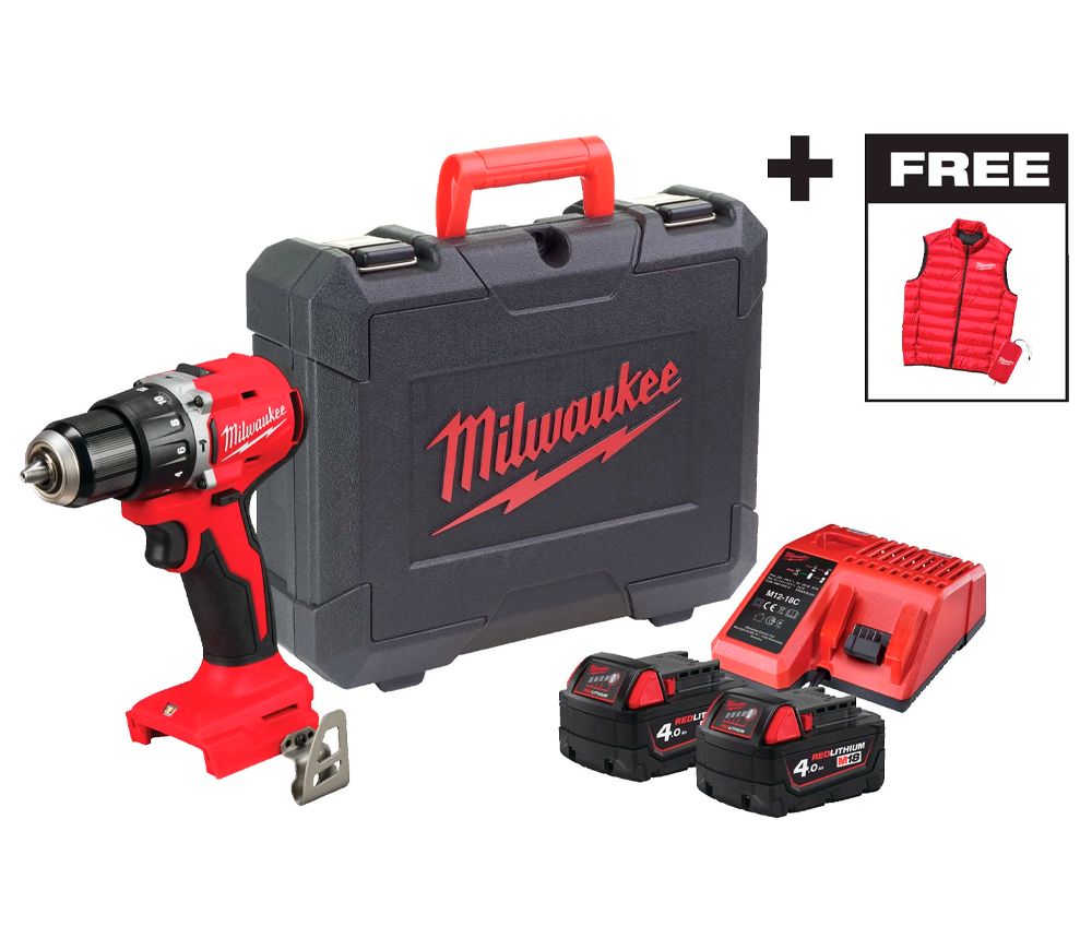 Mașină de înșurubat cu percuție cu acum. MILWAUKEE M18 BLPDRCMC-402C 18V 4Ah