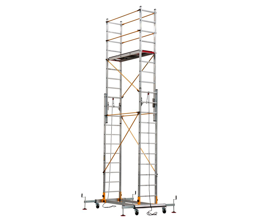 Turn mobil pentru lucrări de construcţie şi montaj CAGSAN S006 XL 6.52m aluminiu-4