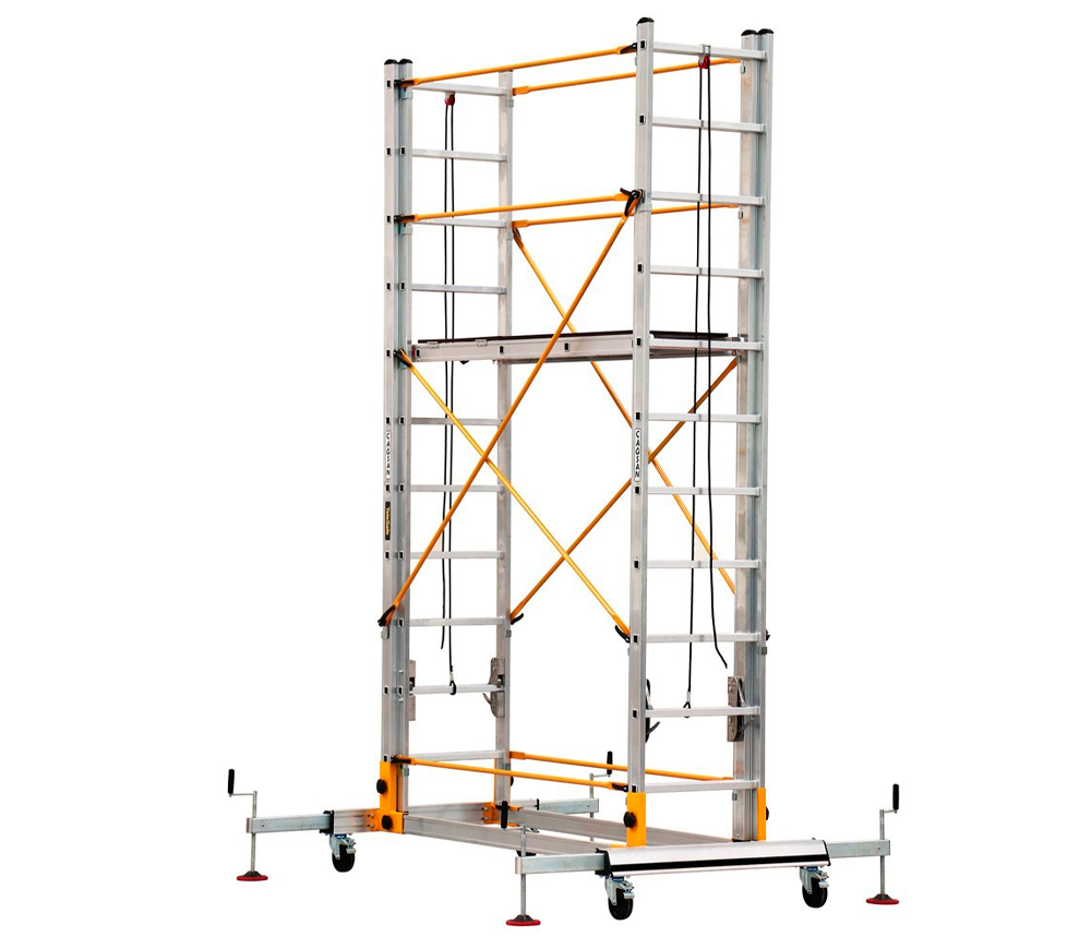 Turn mobil pentru lucrări de construcţie şi montaj CAGSAN S006 XL 6.52m aluminiu