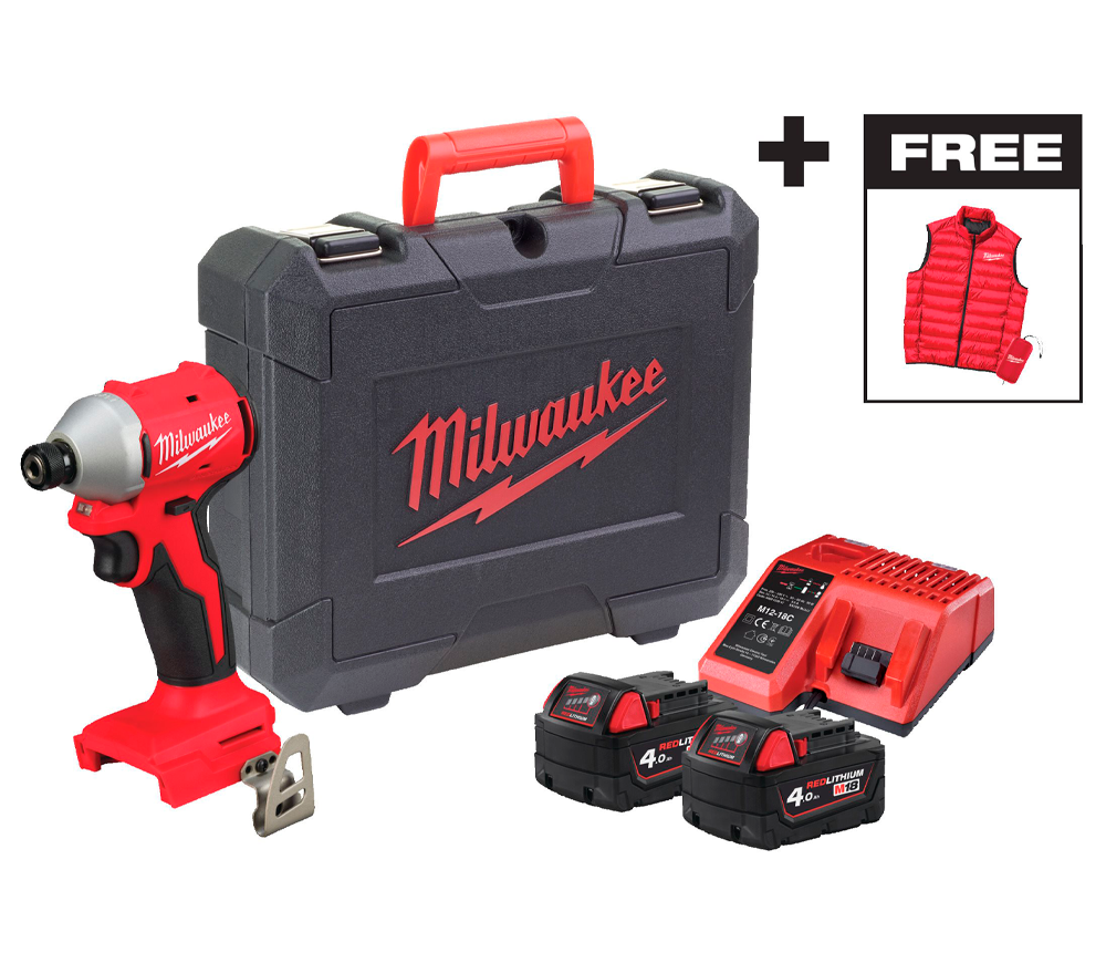 Șurubelnița cu acumulator сu impact MILWAUKEE M18 BLIDRCMC-40C 18V 4Ah
