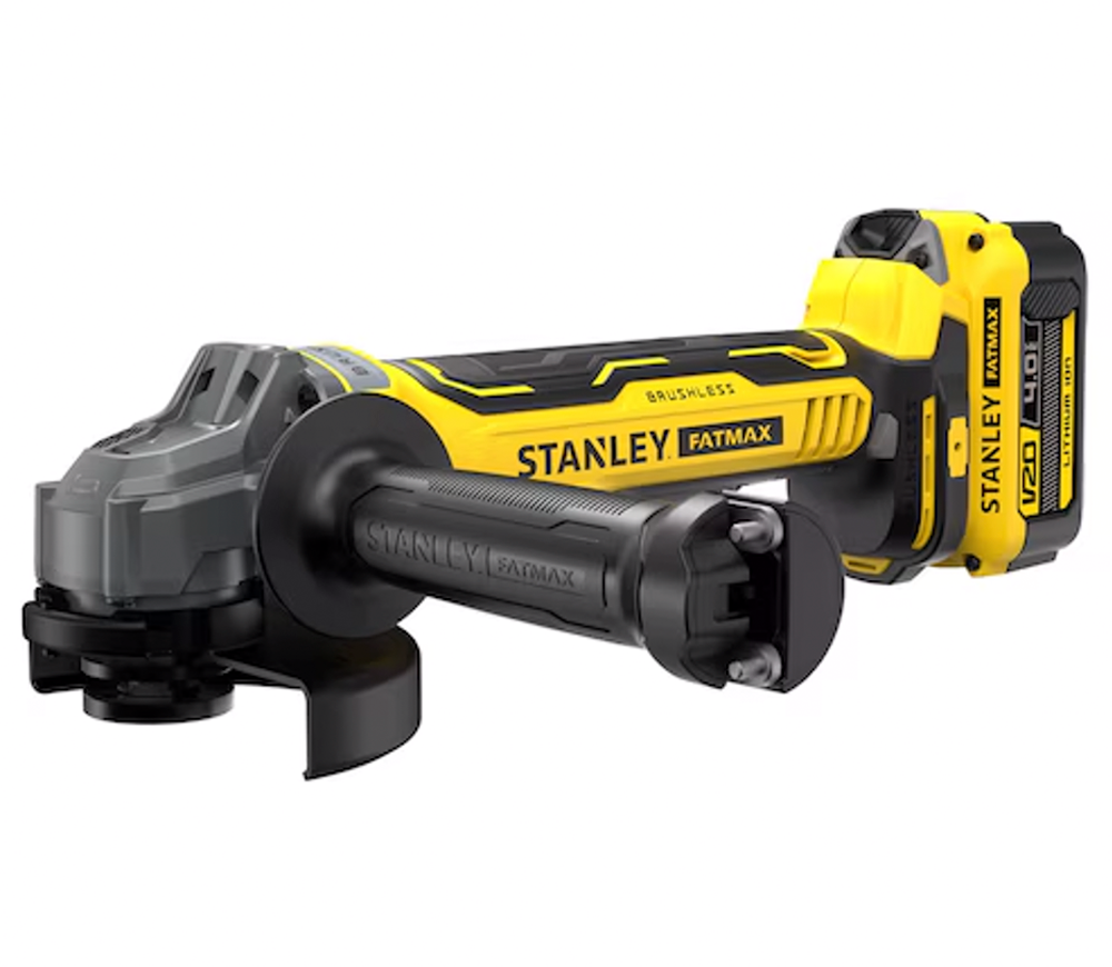 Угловая шлифмашина аккумуляторная STANLEY SFMCG700M2K-QW 125мм 18В 4Ач-3