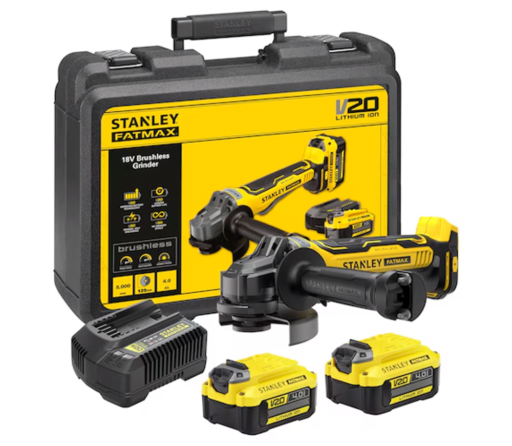 Polizor unghiular cu acumulator STANLEY SFMCG700M2K-QW 125mm 18V 4Ah