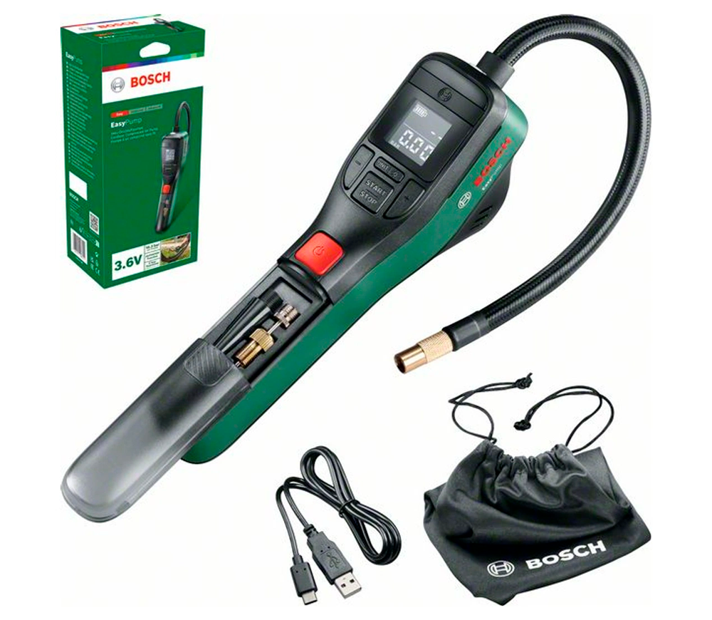 Compresor auto cu acumulator BOSCH EasyPump 10.3bar 10l/min-2