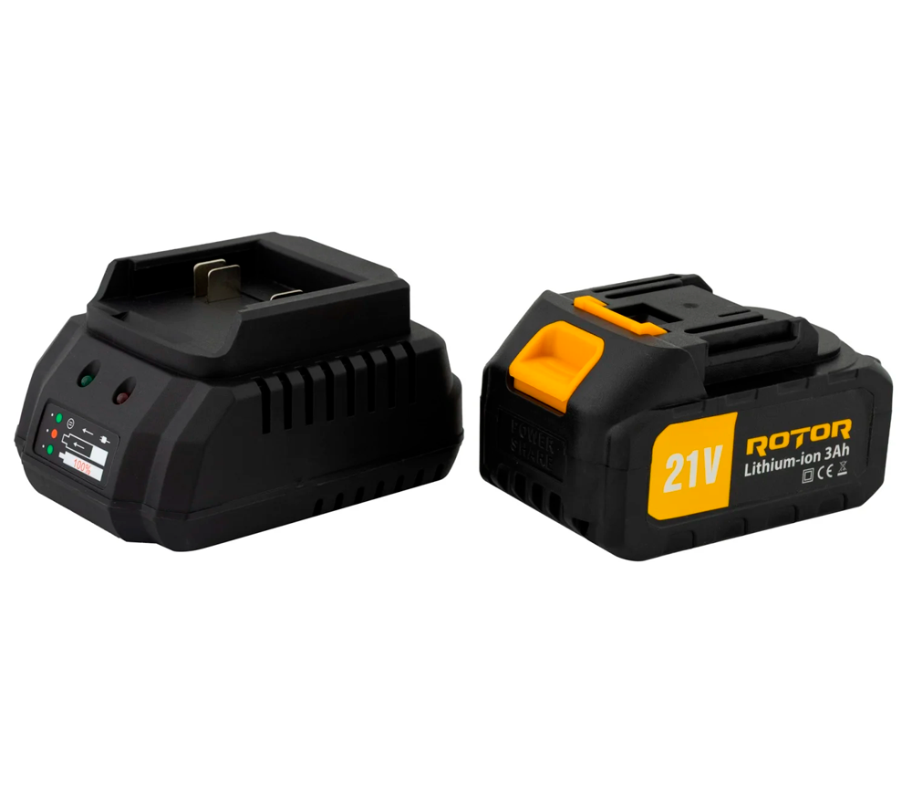 Дисковая пила аккумуляторная ROTOR RSC21 185мм 21В 3Ач-7