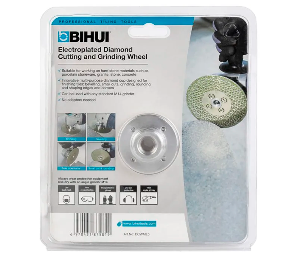 Disc de tăiat cu diamant BIHUI DCWME5 125mm Solid Ceramică/Marmura/Granit-3