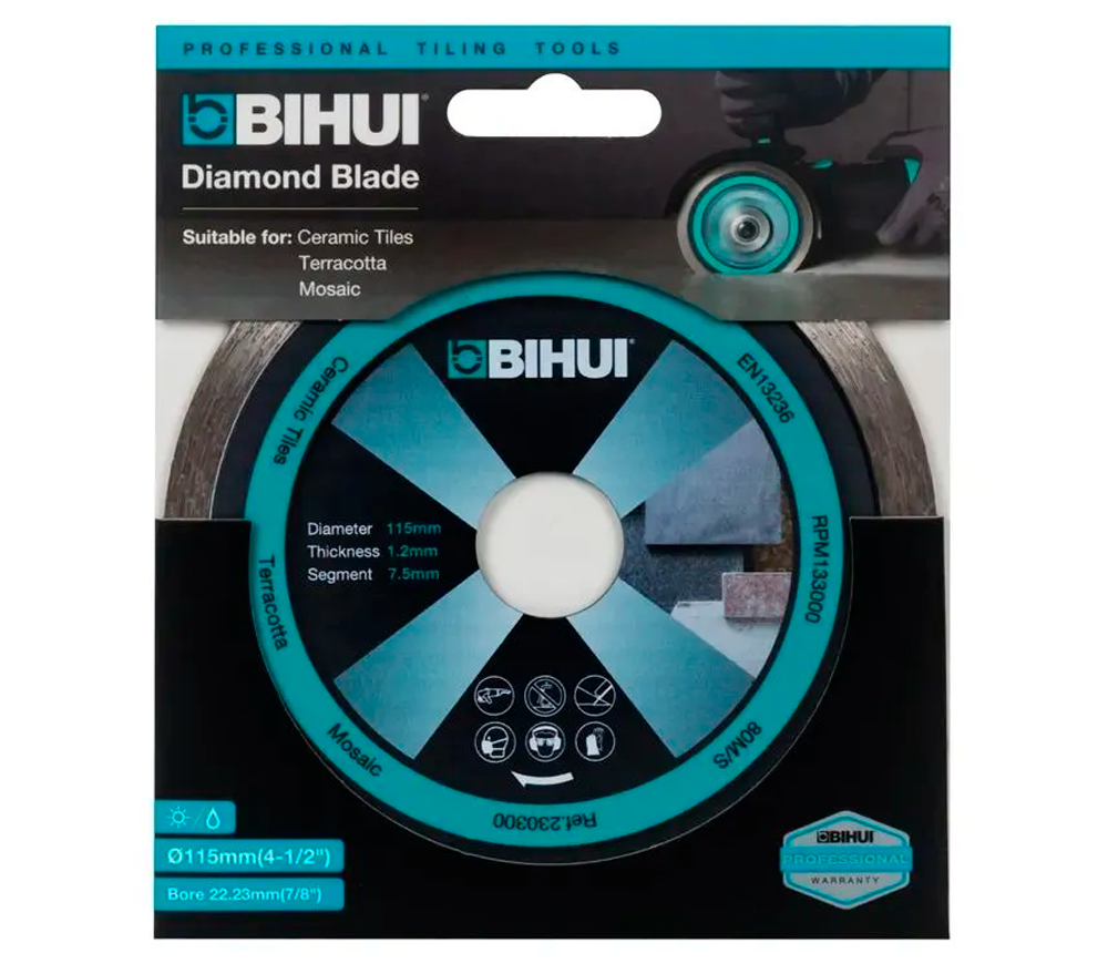 Disc de tăiat cu diamant BIHUI DCBG115 115mm Solid Marmura/Granit-3
