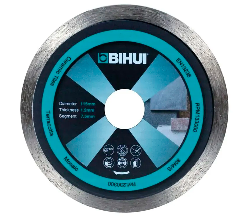 Disc de tăiat cu diamant BIHUI DCBG115 115mm Solid Marmura/Granit