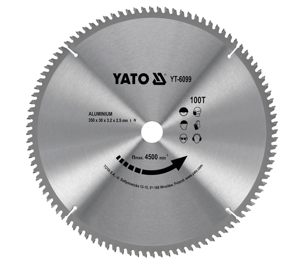 Disc pentru fierastrau electric YATO YT6099 350mm 2.5mm