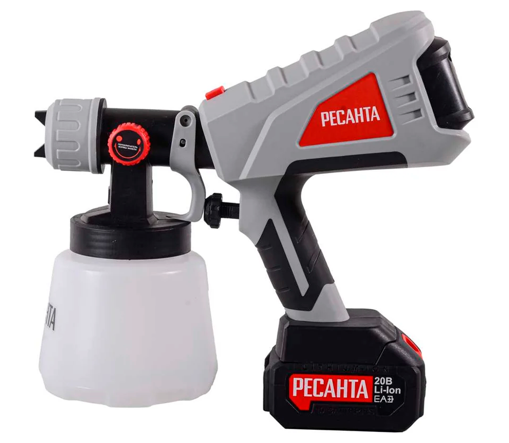Pulverizator de vopsea fără fir RESANTA АКП-20Li 20V 4Ah-2