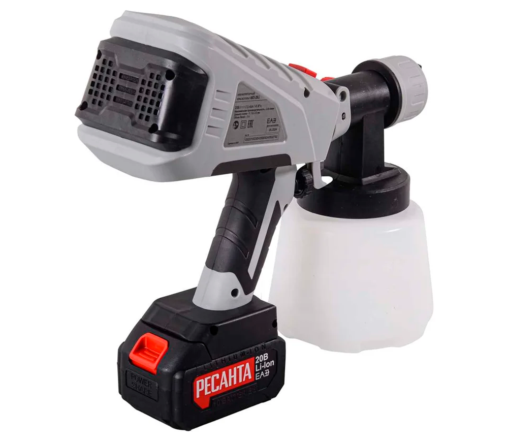 Pulverizator de vopsea fără fir RESANTA АКП-20Li 20V 4Ah-4