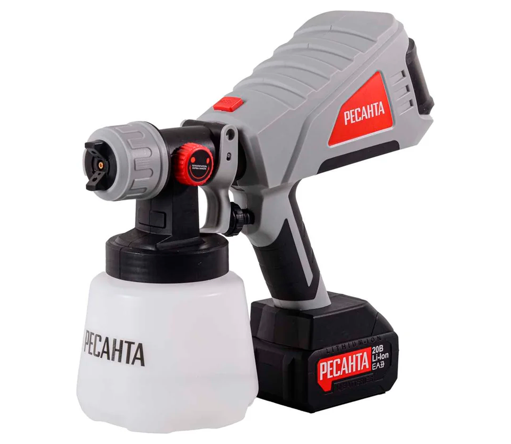 Pulverizator de vopsea fără fir RESANTA АКП-20Li 20V 4Ah
