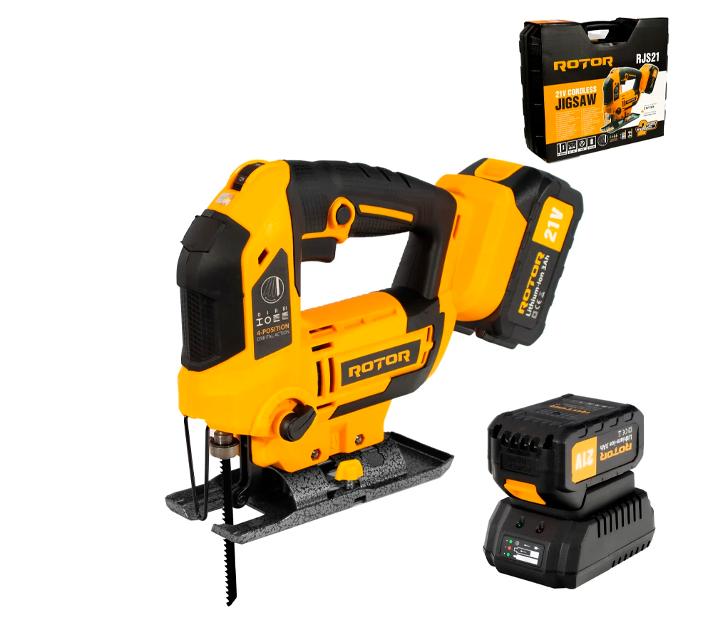 Fierăstrău pendular cu acumulator ROTOR RJS21 21V 3Ah