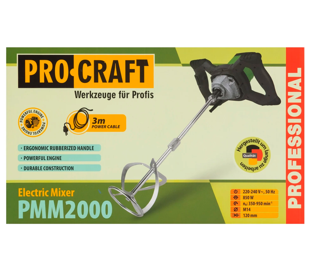 Mașină de amestecat mortar ProCraft PMM2000 850w-3