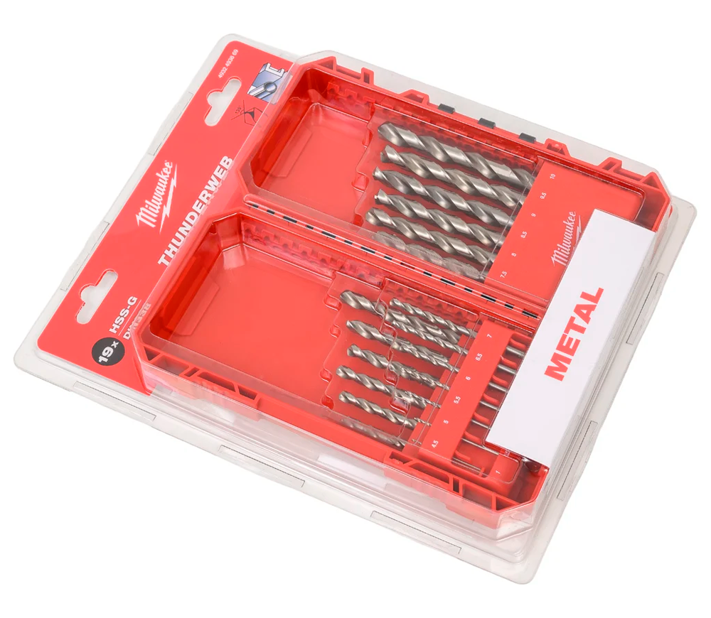 Set burghiuri pe metal MILWAUKEE 4932493869 1-19mm HSS-G-4