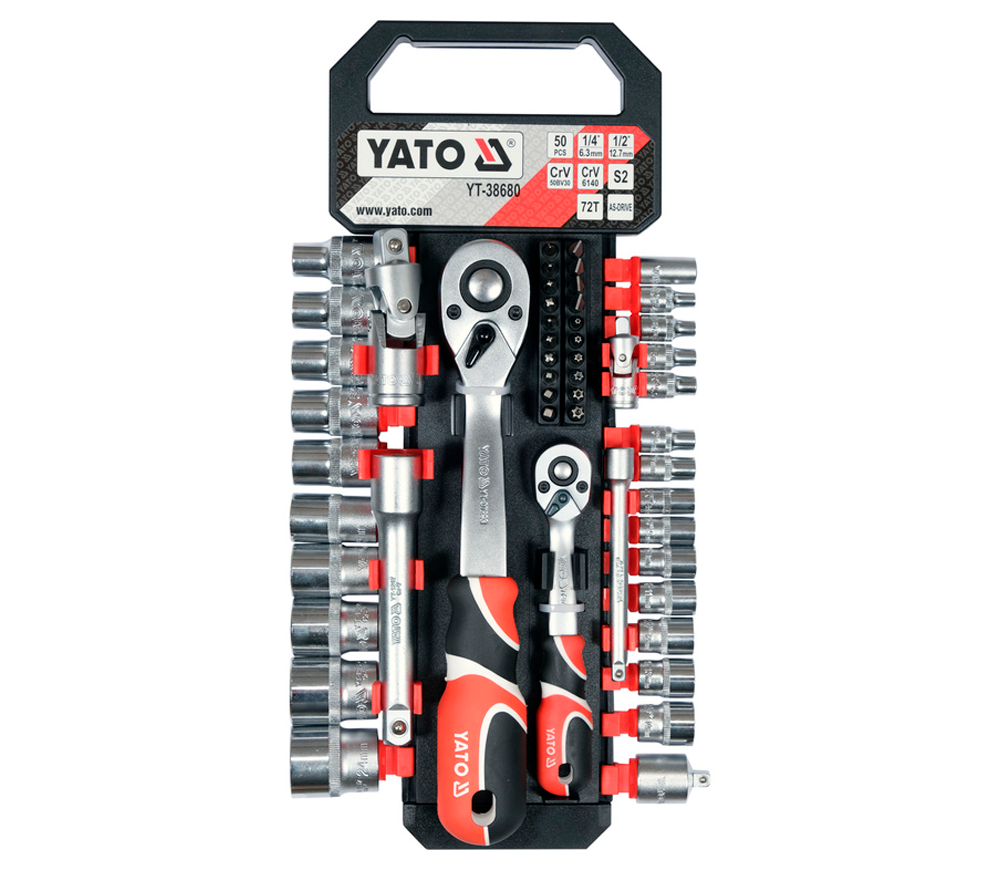 Set de duze tubulare 51 unități YATO YT38680 4-24 mm