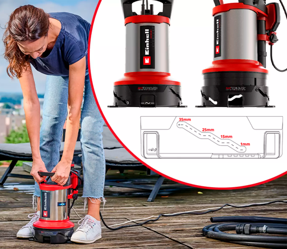 Pompă de drenaj EINHELL GE-DP 7535 N LL ECO 750w 18500l/h-7