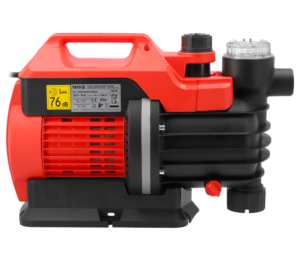 Pompă de grădină YATO YT85372 1300w 5000l/h-4