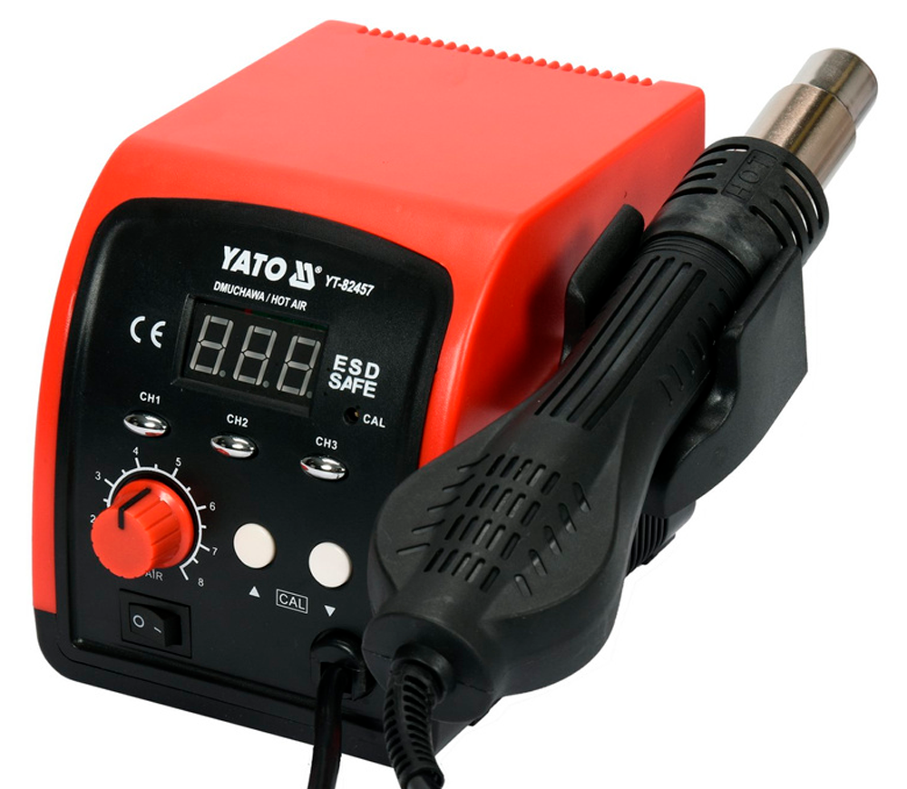 Stație de lipit cu aer cald YATO YT82457 750w 500°C Rețea