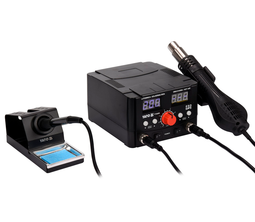 Stație de lipit cu aer cald YATO YT82458 75/750w 480°C Rețea-2