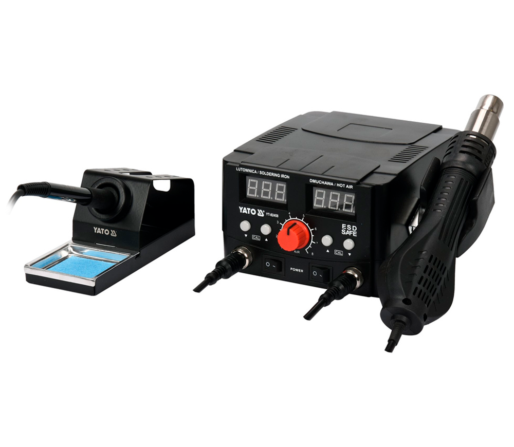 Stație de lipit cu aer cald YATO YT82458 75/750w 480°C Rețea