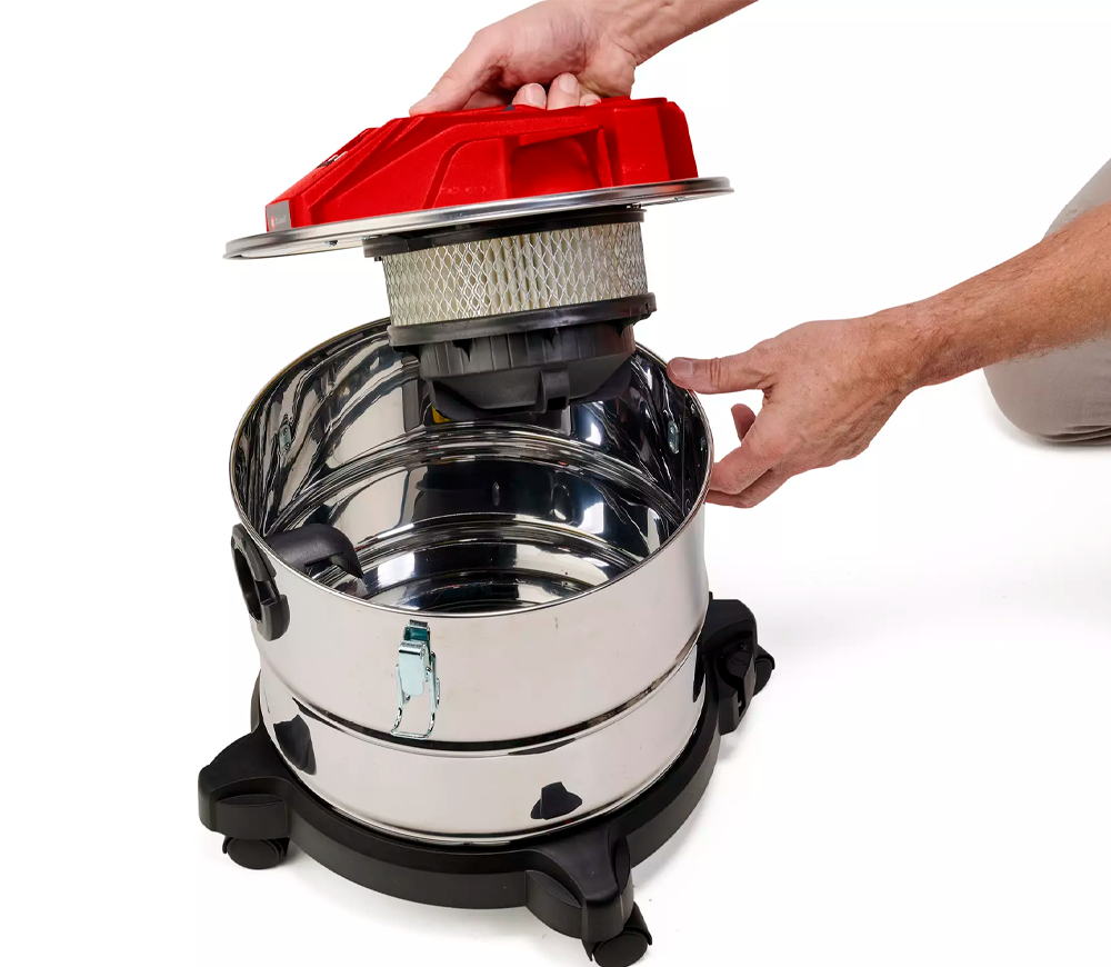 Aspirator wireless pentru cenușă (fără bat) EINHELL TE-AV 18/15 Li С-SOLO 18V 100mbar 15L-4