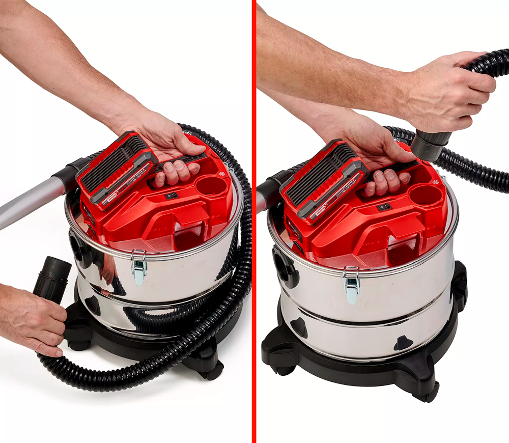Aspirator wireless pentru cenușă (fără bat) EINHELL TE-AV 18/15 Li С-SOLO 18V 100mbar 15L-5