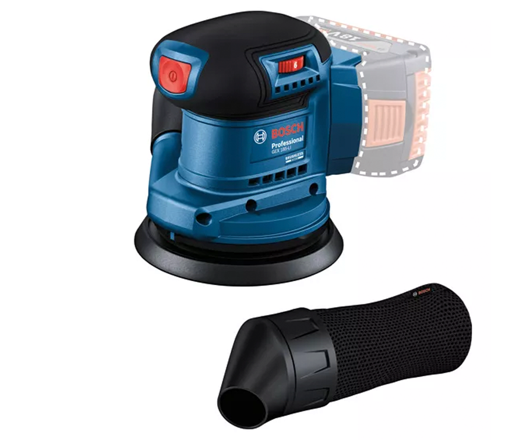 Mașină de șlefuit excentrică fără fir (fără bat) BOSCH GEX 185-Li 125mm 18V