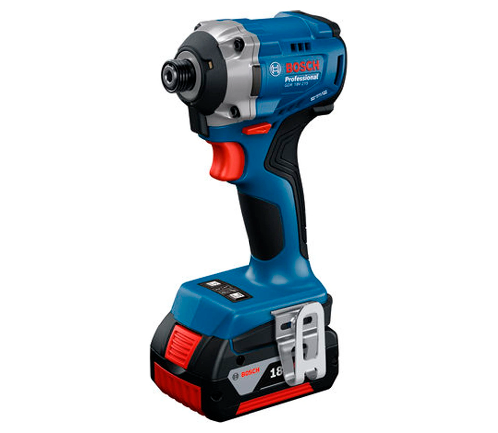 Винтовёрт аккумуляторный ударный BOSCH GDR 18V-215 18В 4Ач-3