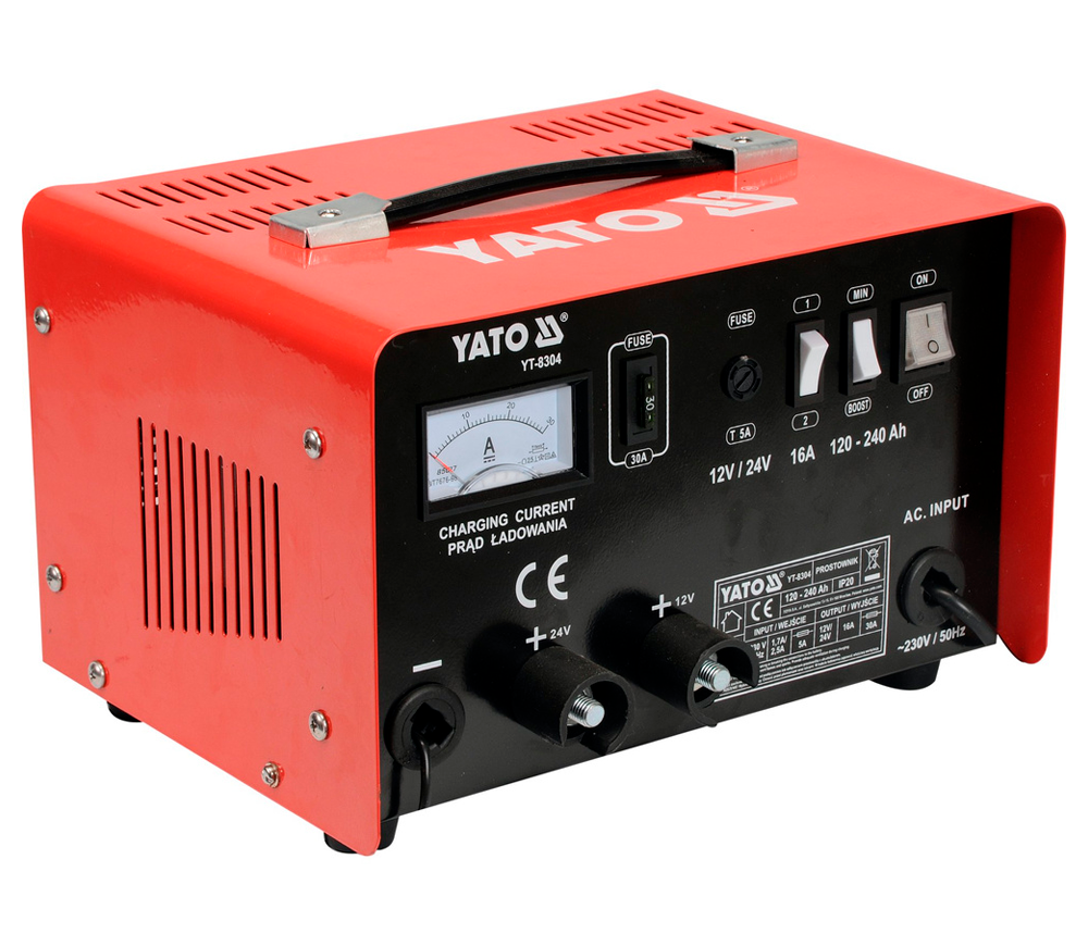Incarcator acumlator YATO YT8304 16A 12-24V