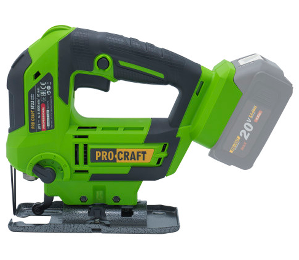 Fierăstrău pendular cu acumulator (fără bat) ProCraft ST22 20V