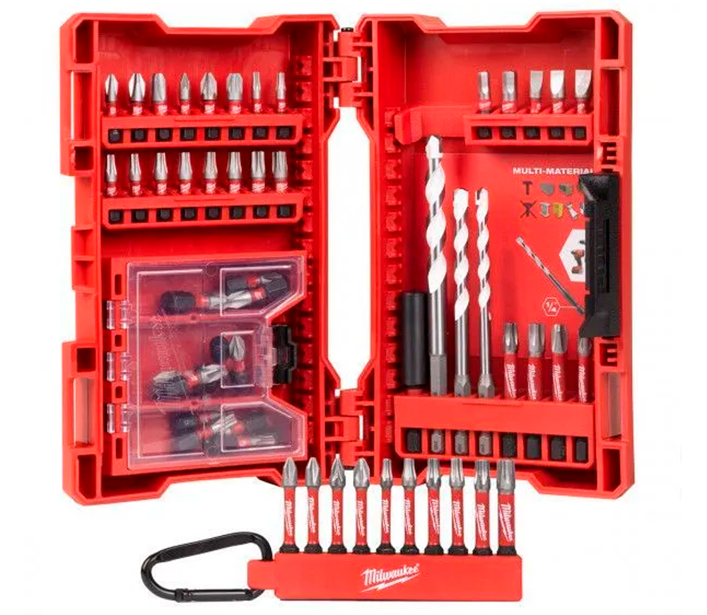 Set de biți universal 54piese MILWAUKEE Shockwave Impact Duty PH/PZ/SL/TX 25/50mm
