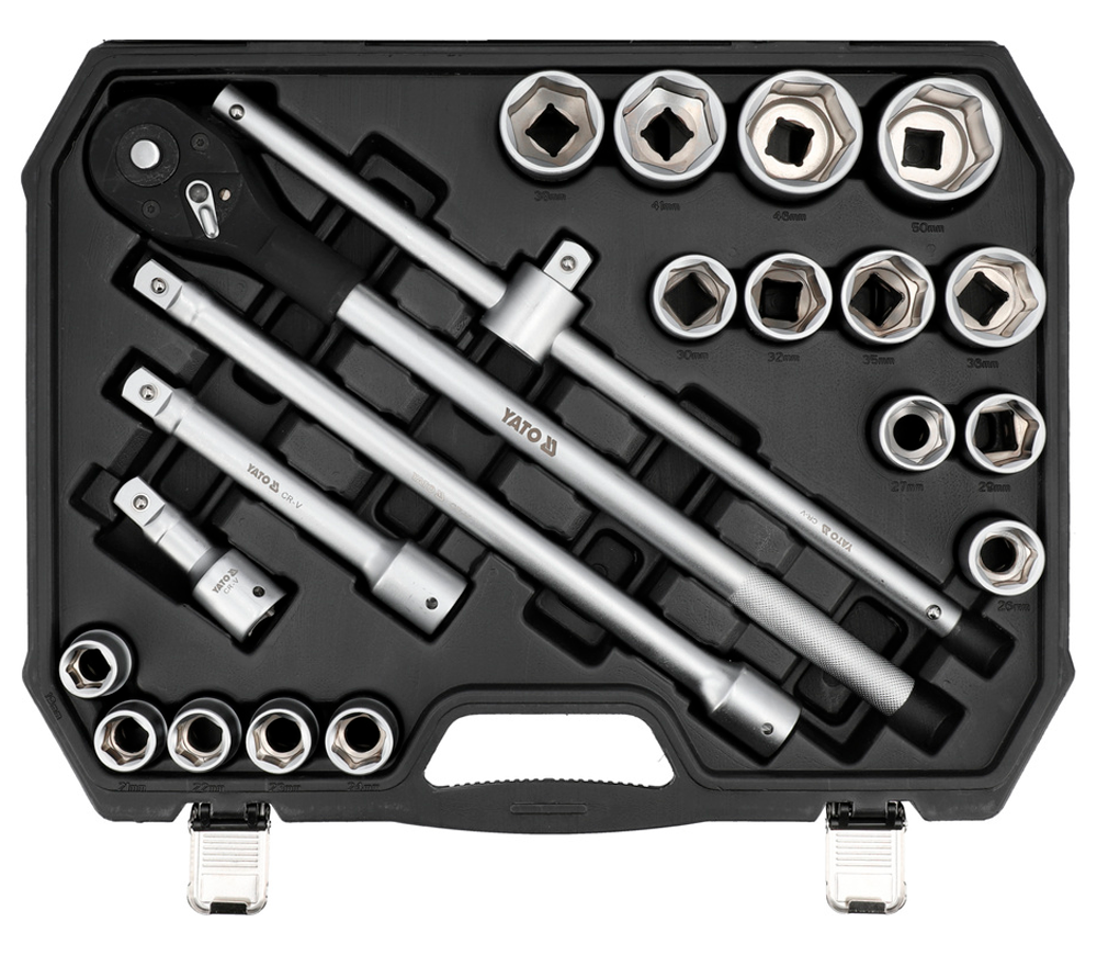 Set de socuri 3/4" 21 piese YT-13351 19-50 mm-2