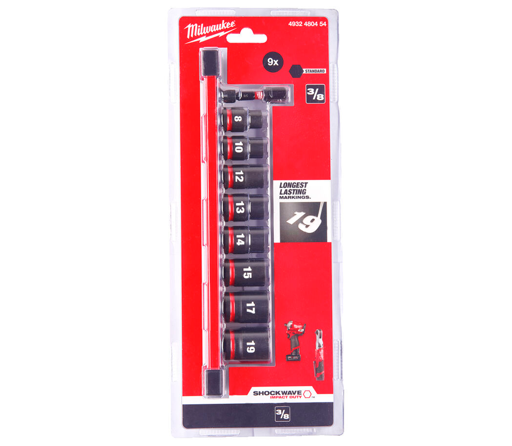 Головки торцевые MILWAUKEE SHOCKWAVE™ IMPACT DUTY 8-19 мм-2