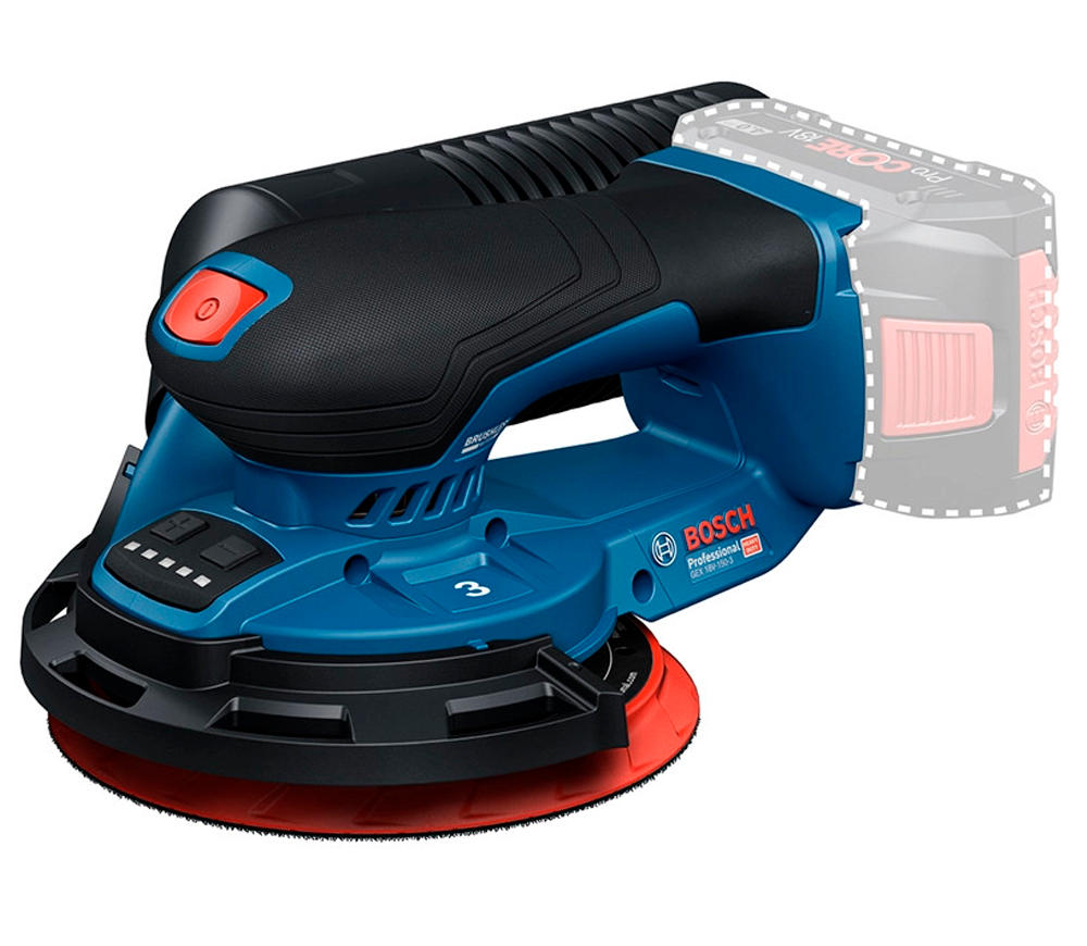 Mașină de șlefuit excentrică fără fir (fără bat) BOSCH GEX 18V-150-3 150mm 18V