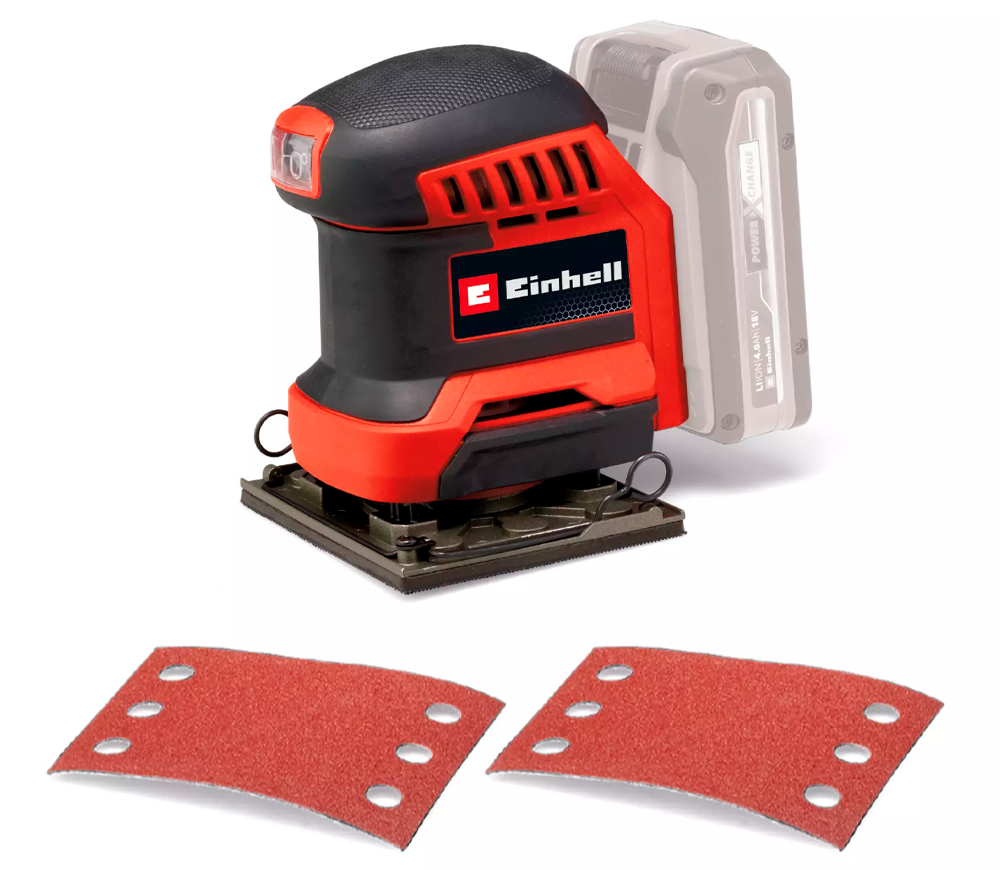 Mașină de șlefuit cu vibrații fără fir (fără bat) EINHELL TE-OS 18/113 Li - Solo 18V