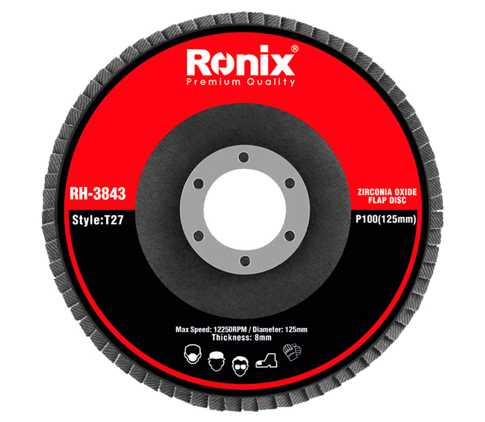 Disc de șlefuit lamelar RONIX RH-3843 P100