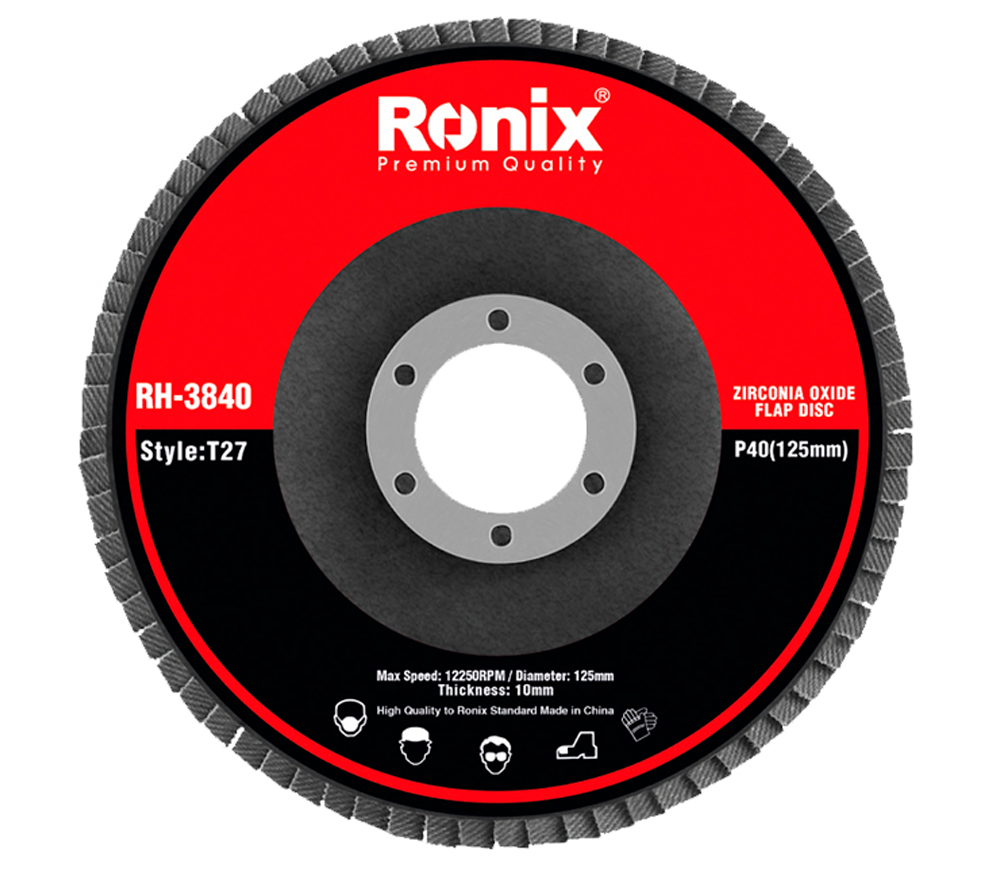 Disc de șlefuit lamelar RONIX RH-3840 P40