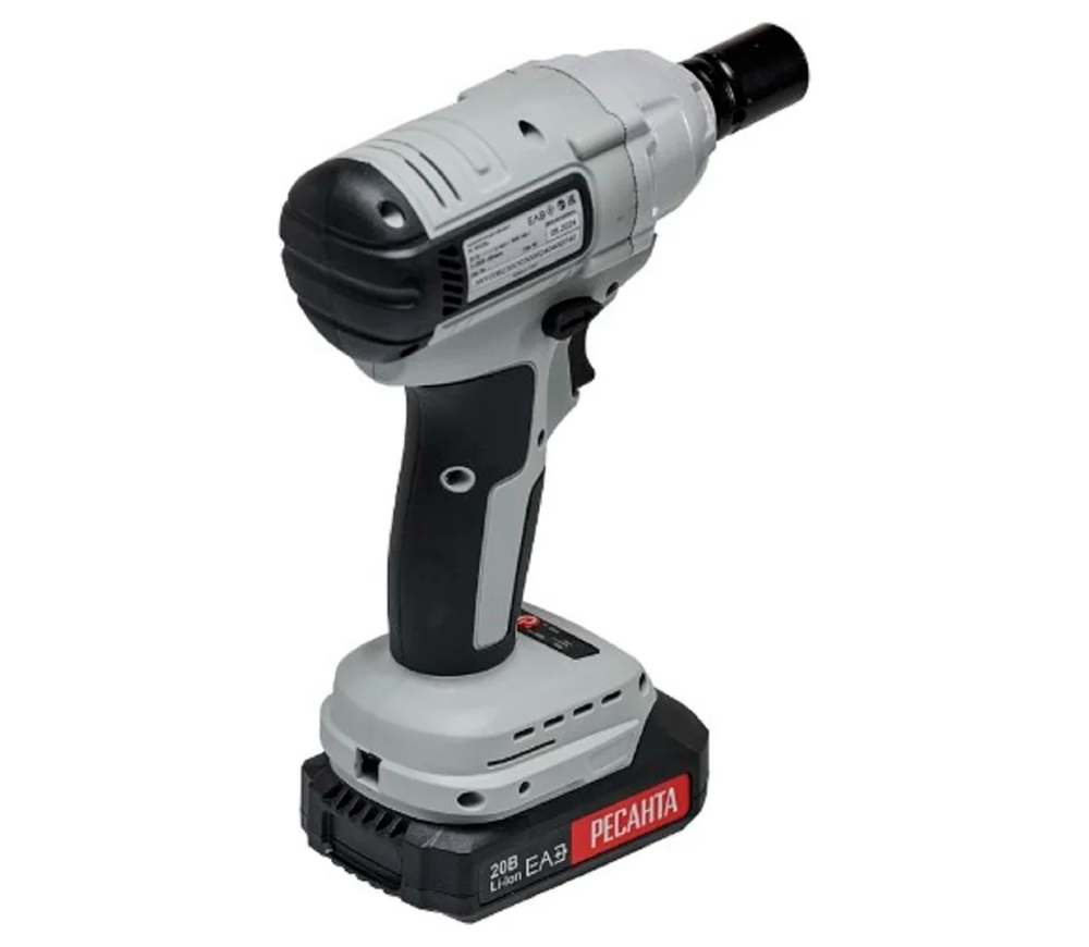 Mașină de înșurubat cu impact cu acumulator RESANTA АГ-300/20Li 20V 2Ah 300Nm-7