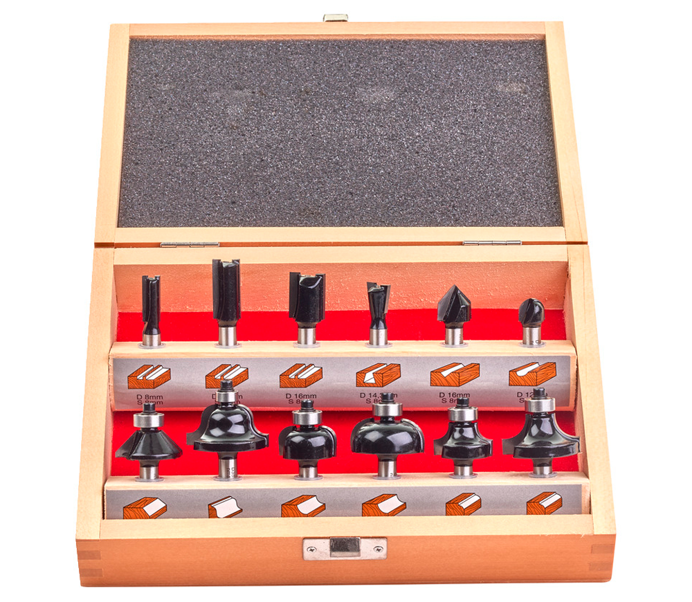 Set freze pe lemn MILWAUKEE Router bit set 8-35mm