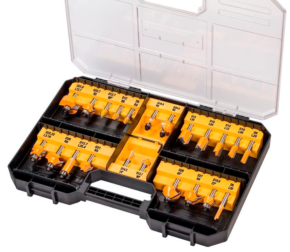 Set freze pe lemn DEWALT DT90017 6/31.8mm